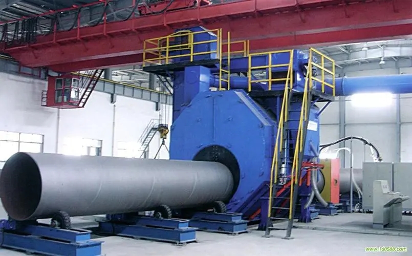 嘉定自动环保钢管内壁喷砂机