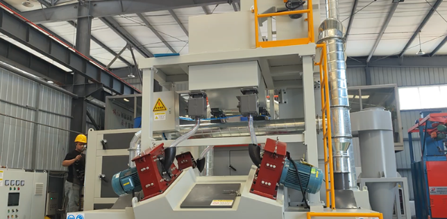 嘉定板材除锈强化,通过式抛丸机应用案例