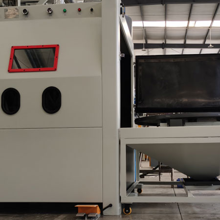 嘉定无尘喷砂机半自动模具喷砂机